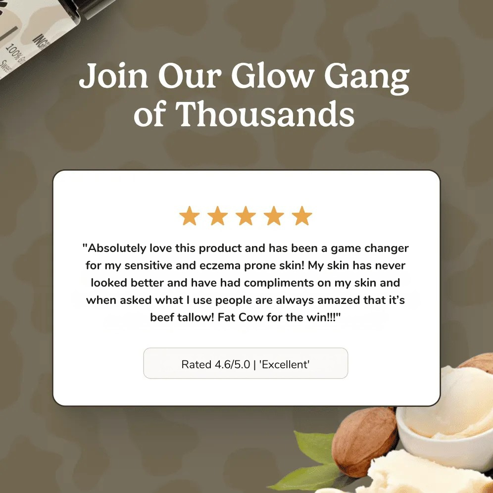 Whipped Grass-Fed Tallow Face Cream | With Sweet Almond Oil
