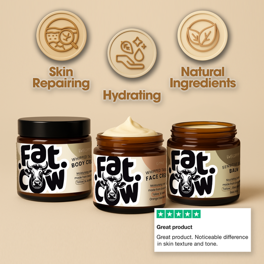 Cream and Balm Kit | Body, Face & Balm from Grass-Fed Tallow