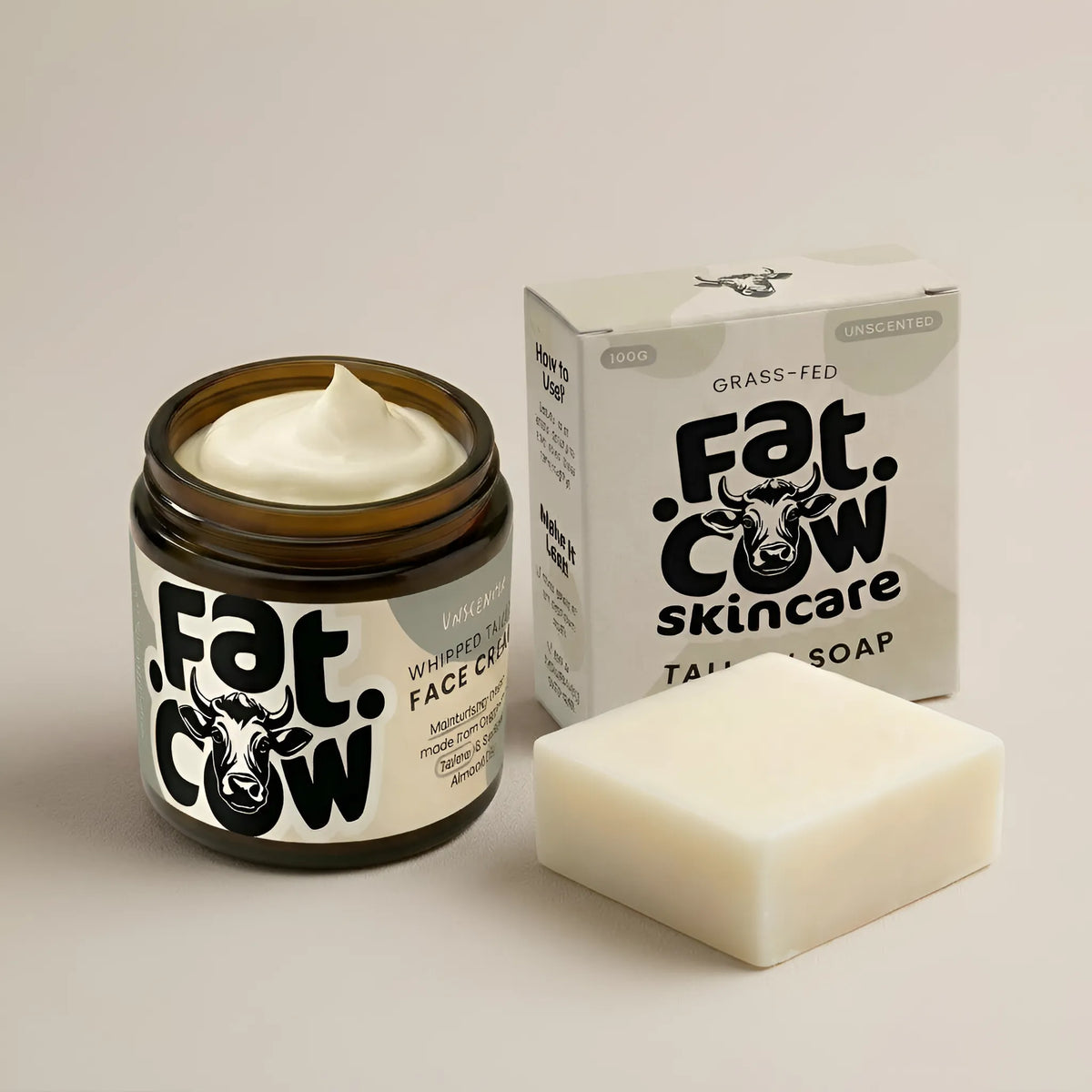 Small Starter Kit | Grass-Fed Face Cream, Balm and Soap